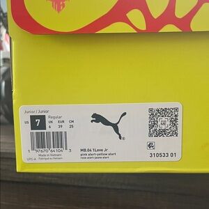 Puma Junior Sneakers - Pink Alert and Yellow